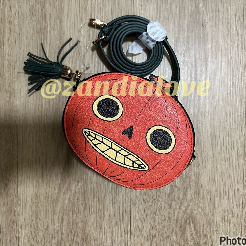 Over the garden wall Pumpkin Crossbody Bag with Tassel
